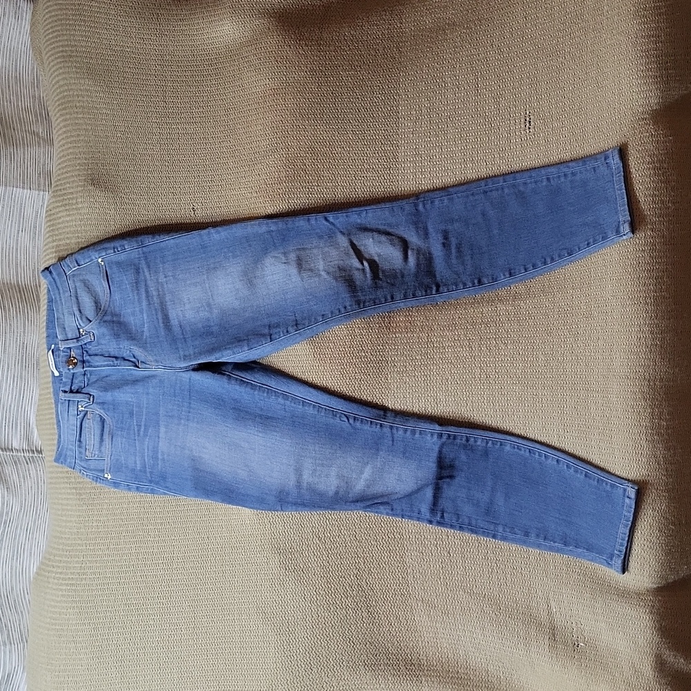 Good American Light Wash Good Legs Crop Skinny Jeans, Size 2 26 - Picture 2 of 4